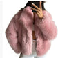 Winter Plush Coat Fashion Warm Thicken Fluffy Lapel Jacket Outwear Casual Long Sleeve Tops Womens Clothing