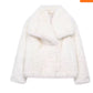 Winter Plush Coat Fashion Warm Thicken Fluffy Lapel Jacket Outwear Casual Long Sleeve Tops Womens Clothing
