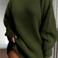 Solid Turtleneck Long Sweater Winter Warm Women Sweater Dress